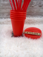 Load image into Gallery viewer, 16oz glitter plastic cups (Set of 5)